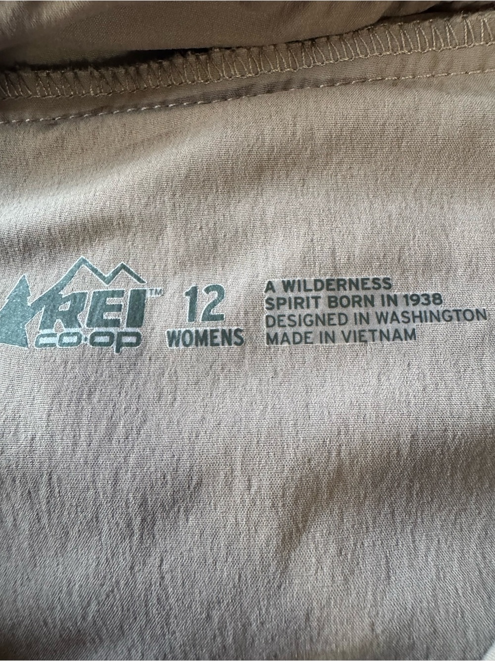 REI Co-op Savanna Trails Pants Brown Hiking Outdoor Nylon Lightweight Size 12 - Picture 13 of 13